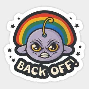 Rainbow Respite - The Stern Space Sentry Sticker